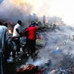 Burnt shops in Kofar Wambai Jewellery Market