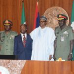 Magashi chiefs Buratai meeting buhari osibanjo