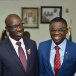 L-R: Godwin Obaseki and Philip Shaibu