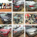 Yahoo boys with cars, phones seized from them