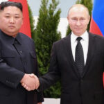 Putin met Kim at the Far Eastern Federal University campus on Russky Island