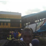 Lagos govt staff bus crushed by train