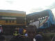 Lagos govt staff bus crushed by train