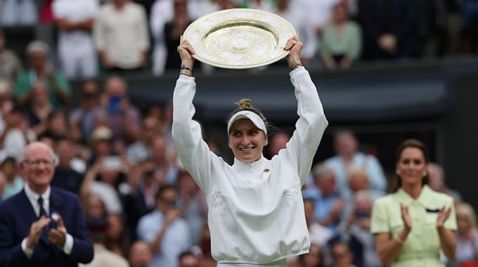 Vondrousova wins Wimbledon