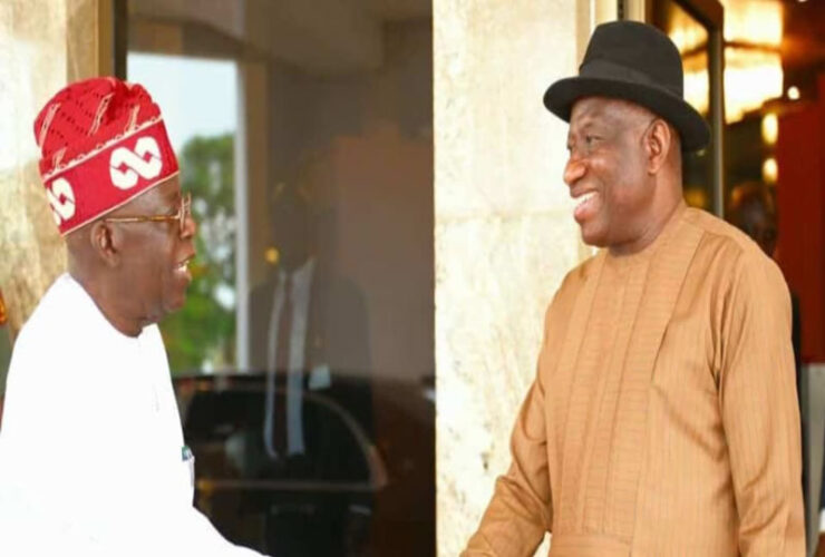 Tinubu celebrates ex-President Jonathan