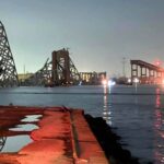 bridge collapses after ship collision