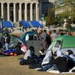 Columbia University president protest