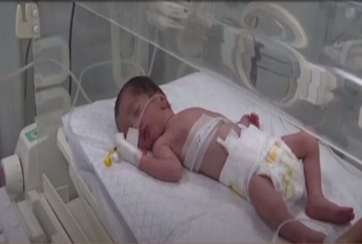 Doctors deliver baby girl from mother killed after Israeli airstrike