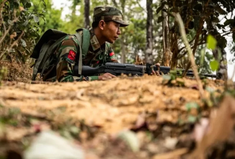 Myanmar military retreats