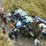 Bolivia truck-bus collision