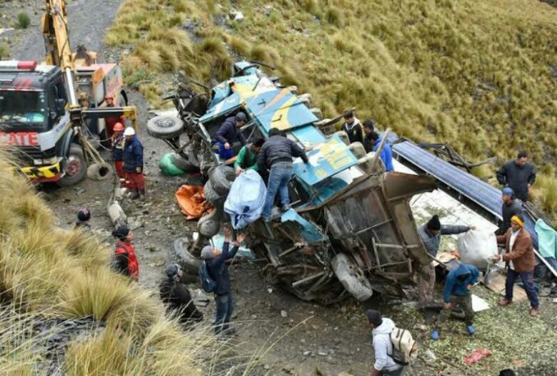 Bolivia truck-bus collision