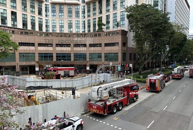 Fire prompts evacuation of 100 people from Bencoolen building