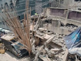 4-storey building collapses Lagos