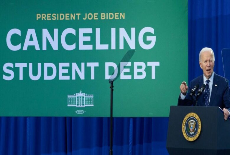 US President Joe Biden student loans