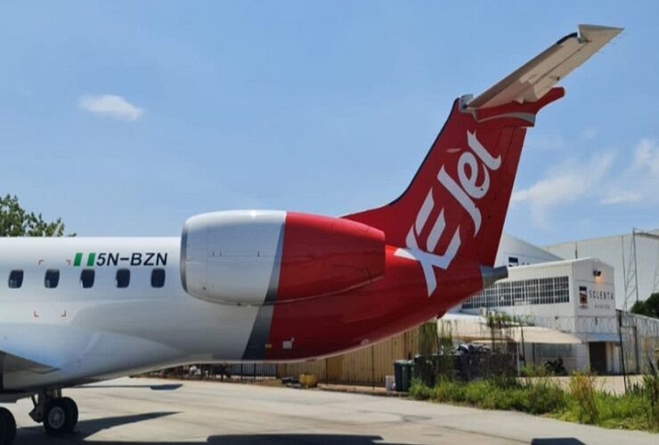 plane skids off runway at Lagos airport