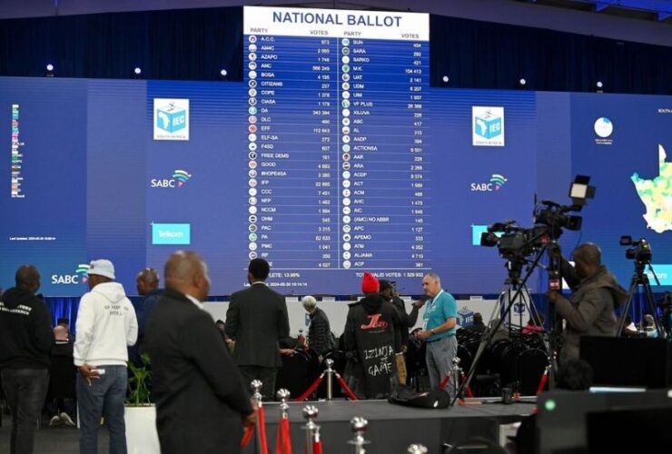 South Africa electoral commission site down during vote count