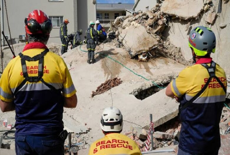 South Africa building collapse as more bodies found by crews