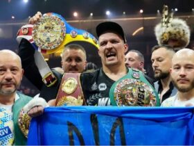 Ukrainian boxer Oleksandr Usyk defeats Tyson Fury