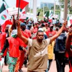 Nigerian labour unions indefinite strike new minimum wage