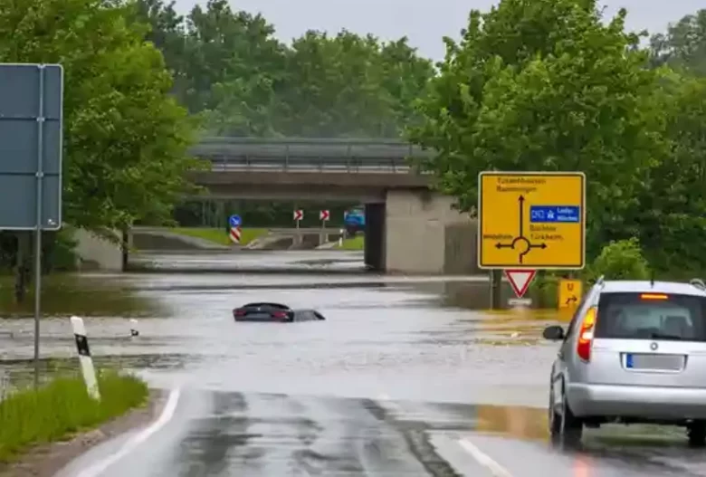 Flooding Germany