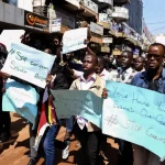 Ugandan court protest