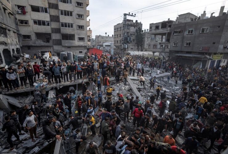 Israeli airstrikes on Gaza refugee camps kill at least 13 as ceasefire talks continue in Cairo