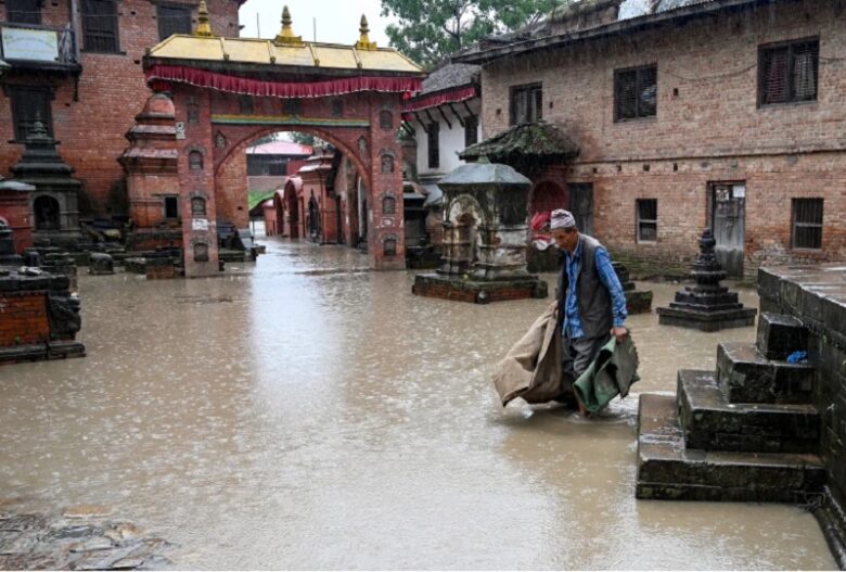 Torrential rains spark landslides floods in Nepal claiming 11 lives and blocking roads