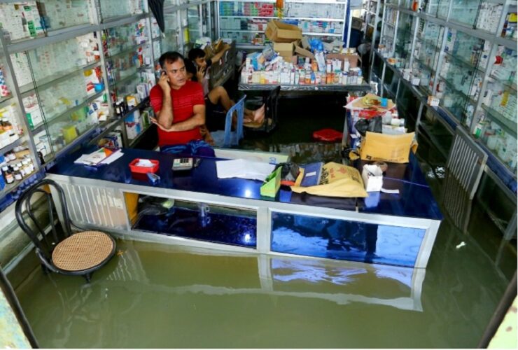 Bangladesh floods death toll reaches eight over two million affected