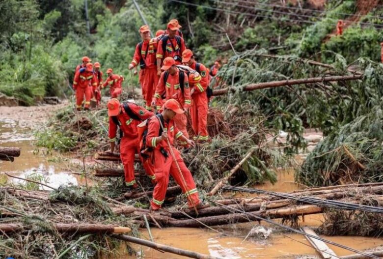 Torrential rains China