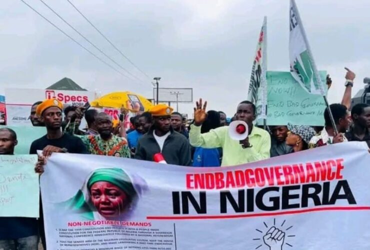 Nigerians protest