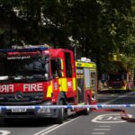 Firefighters Somerset House in London