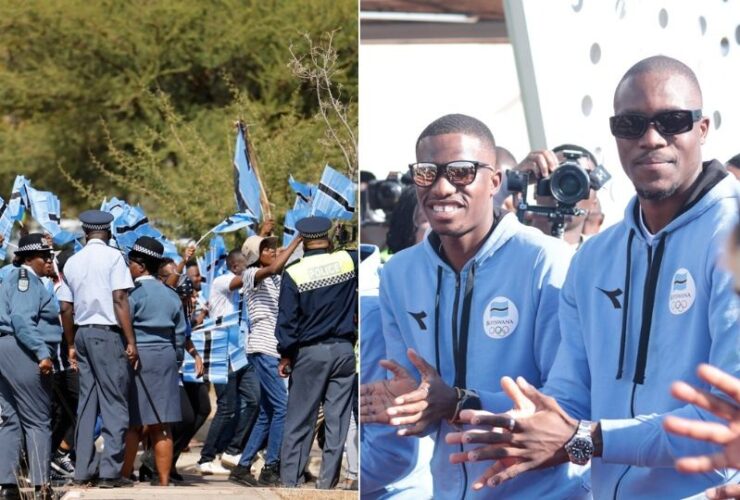 Botswana welcomes Olympic champions in style