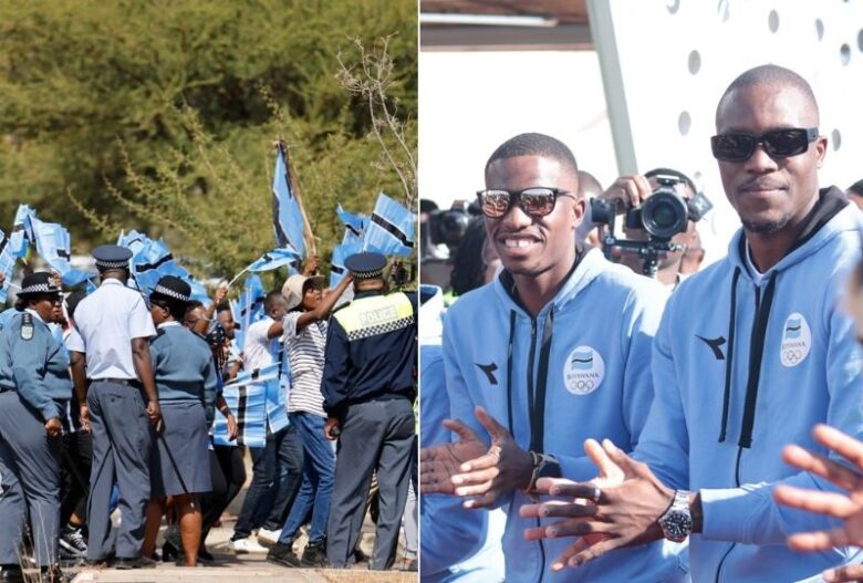 Botswana welcomes Olympic champions in style