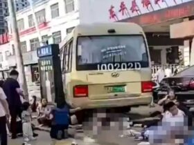 China school bus crashes