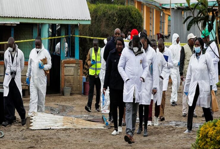 Kenya officials recover bodies of children after school dormitory fire dozens still missing