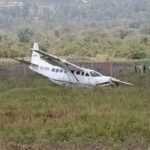 Plane carrying ten passengers veers off the runway during takeoff in Kenya no injuries reported