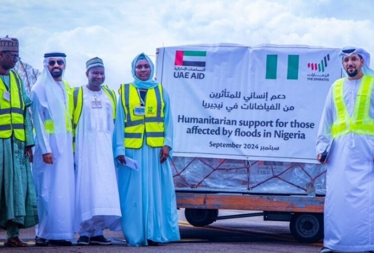 UAE government donates tons of relief materials to support flood victims in Nigeria